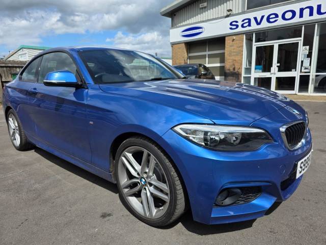 BMW 2 Series 2.0 220i M Sport 2dr Step Auto Coupe Petrol Blue